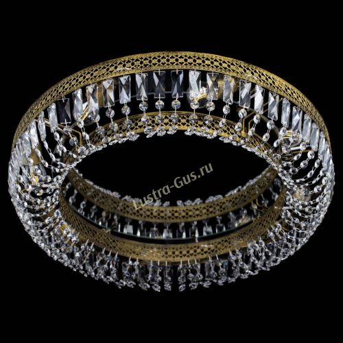 Люстра Венеция Кольцо №6 пластинка под бронзу в Магнитогорске Гусь Хрустальный