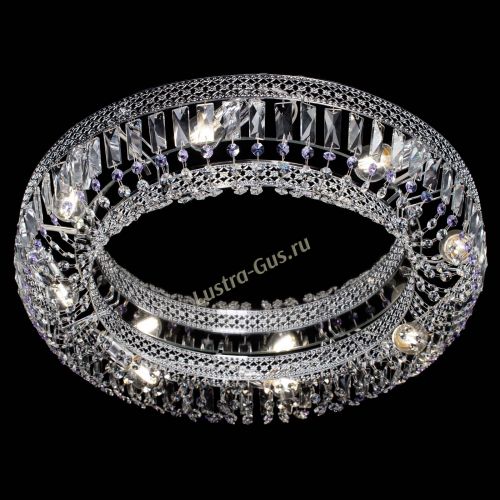 Люстра Венеция Кольцо №8 пластинка фиолетовая в Магнитогорске Гусь Хрустальный