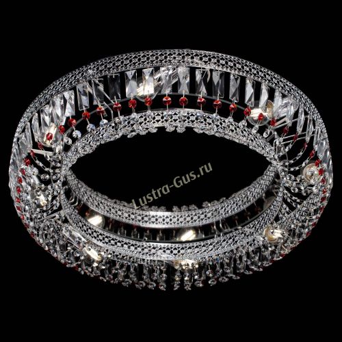 Люстра Венеция Кольцо №8 пластинка красная в Магнитогорске Гусь Хрустальный