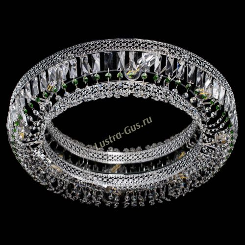 Люстра Венеция Кольцо №8 пластинка зеленая в Магнитогорске Гусь Хрустальный