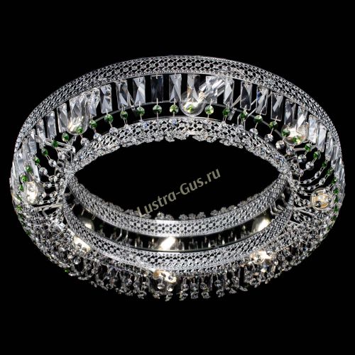 Люстра Венеция Кольцо №8 пластинка зеленая в Магнитогорске Гусь Хрустальный