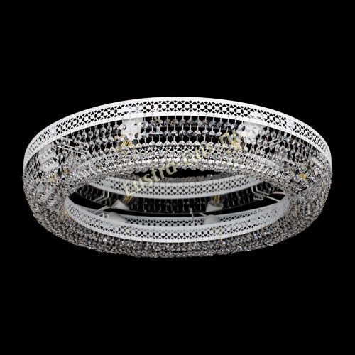 Люстра Венеция Кольцо №8 белая в Магнитогорске Гусь Хрустальный