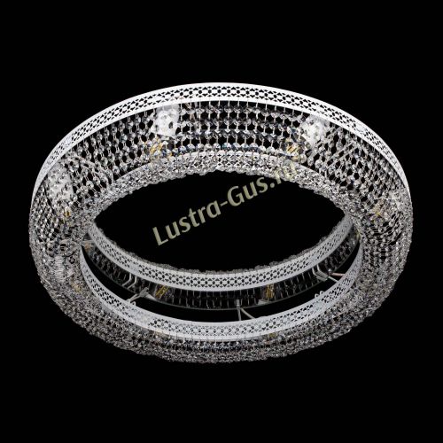 Люстра Венеция Кольцо №8 белая в Магнитогорске Гусь Хрустальный