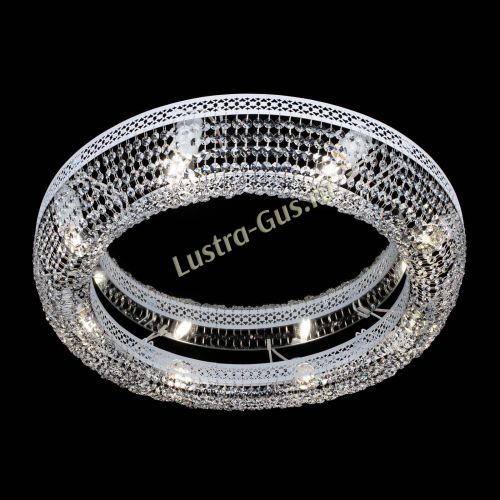 Люстра Венеция Кольцо №8 белая в Магнитогорске Гусь Хрустальный