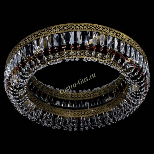 Люстра Венеция Кольцо №8 пластинка под бронзу Чайная в Магнитогорске Гусь Хрустальный