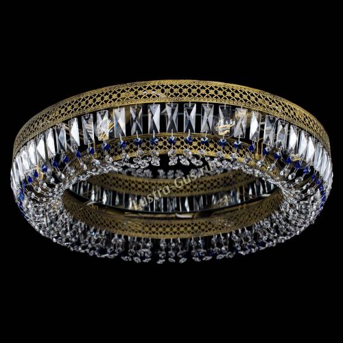 Люстра Венеция Кольцо №8 пластинка под бронзу Синяя в Магнитогорске Люстра Венеция Кольцо №8 пластинка под бронзу Синяя в Магнитогорске