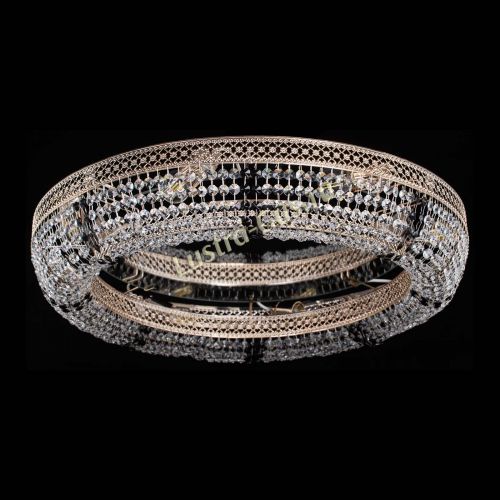 Люстра Венеция Кольцо №8 черная в Магнитогорске Гусь Хрустальный