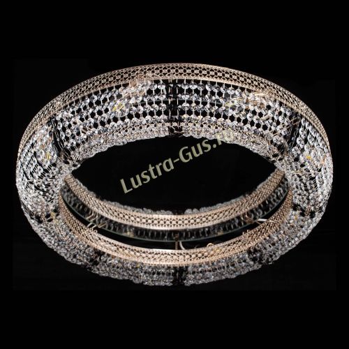 Люстра Венеция Кольцо №8 черная в Магнитогорске Гусь Хрустальный