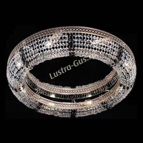 Люстра Венеция Кольцо №8 черная в Магнитогорске Гусь Хрустальный