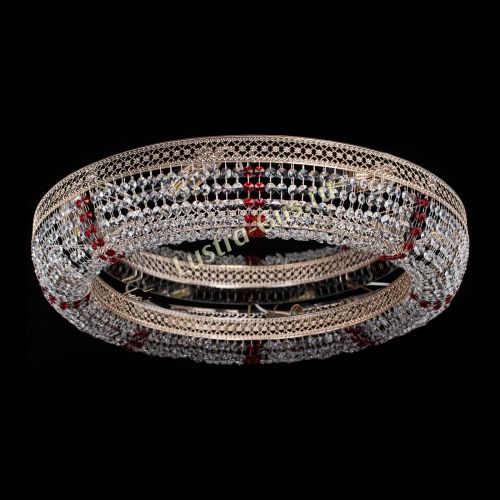 Люстра Венеция Кольцо №8 красное в Магнитогорске Гусь Хрустальный