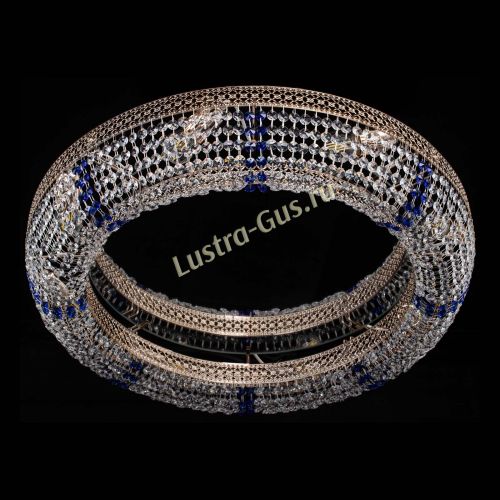 Люстра Венеция Кольцо №8 синее в Магнитогорске Гусь Хрустальный