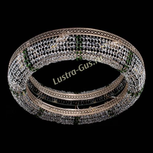 Люстра Венеция Кольцо №8 зеленое в Магнитогорске Гусь Хрустальный