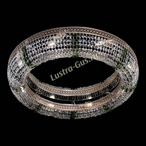 Люстра Венеция Кольцо №8 зеленое в Магнитогорске Гусь Хрустальный