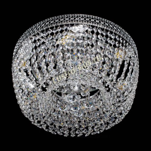 Люстра Венеция Кольцо конус 400 мм в Магнитогорске Гусь Хрустальный