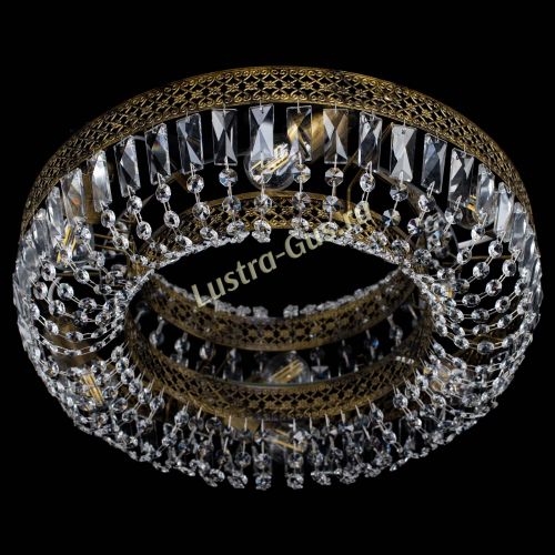 Люстра Венеция Кольцо пластинка под бронзу в Магнитогорске Гусь Хрустальный