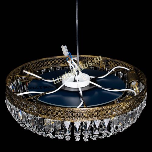 Люстра Венеция Кольцо пластинка под бронзу в Магнитогорске Гусь Хрустальный