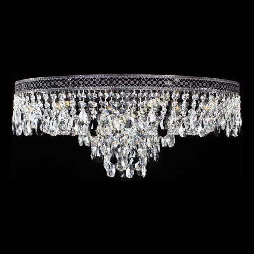 Люстра Венеция Кольцо Черная №8 черная в Магнитогорске Гусь Хрустальный