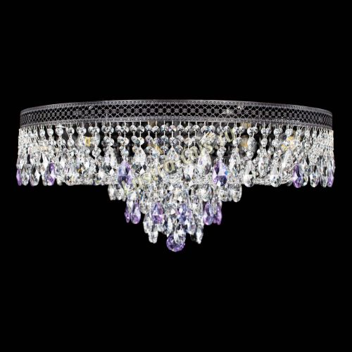Люстра Венеция Кольцо Черная №8 фиолетовая в Магнитогорске Люстра Венеция Кольцо Черная №8 фиолетовая в Магнитогорске