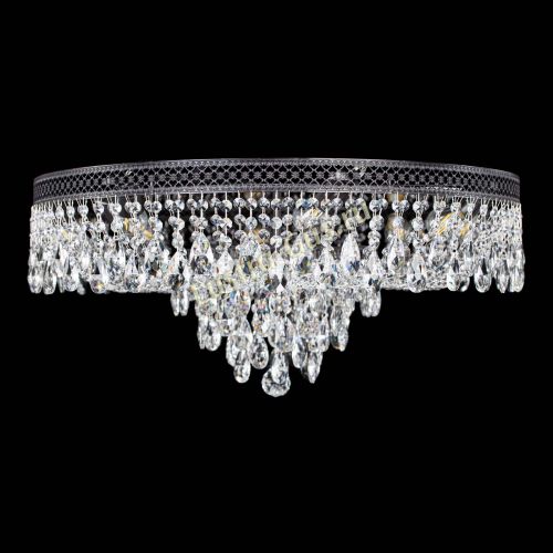 Люстра Венеция Кольцо журавлик №8 черная в Магнитогорске Гусь Хрустальный