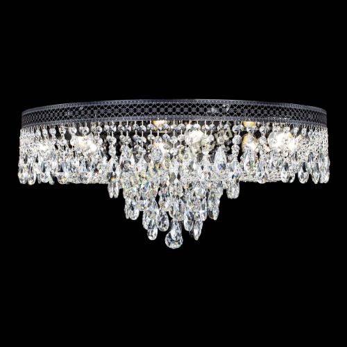 Люстра Венеция Кольцо журавлик №8 черная в Магнитогорске Гусь Хрустальный