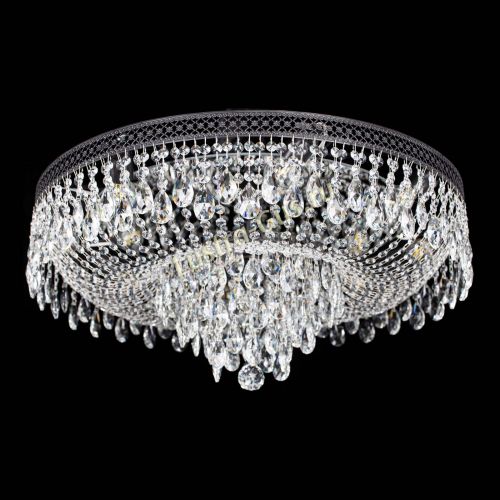 Люстра Венеция Кольцо журавлик №8 черная в Магнитогорске Гусь Хрустальный