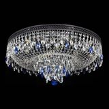 Люстра Венеция Кольцо Черная №8 синяя в Магнитогорске