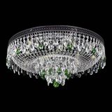 Люстра Венеция Кольцо Черная №8 зеленая в Магнитогорске