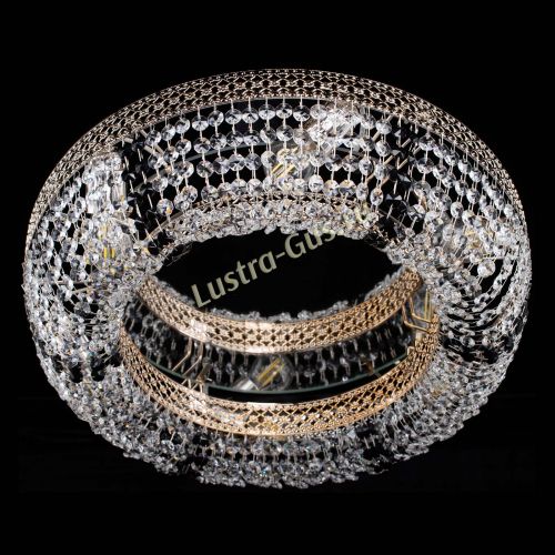 Люстра Венеция Кольцо черная в Магнитогорске Гусь Хрустальный