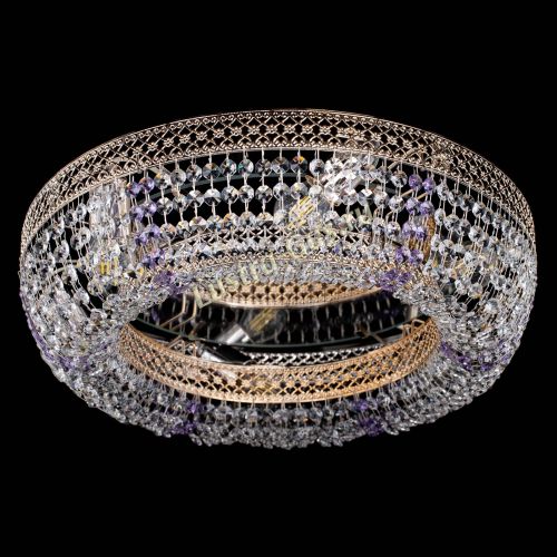 Люстра Венеция Кольцо фиолетовая в Магнитогорске Гусь Хрустальный