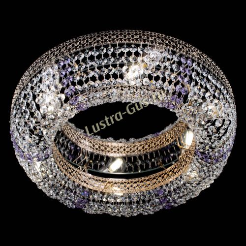 Люстра Венеция Кольцо фиолетовая в Магнитогорске Гусь Хрустальный