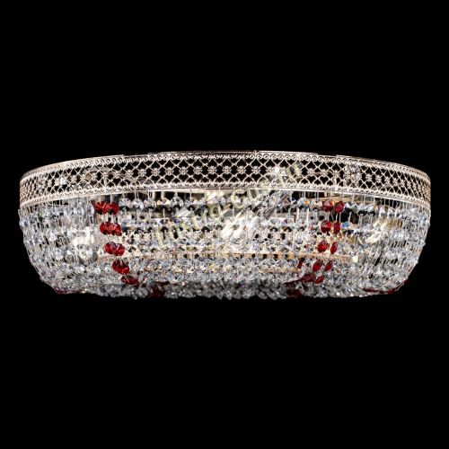 Люстра Венеция Кольцо красная в Магнитогорске Гусь Хрустальный