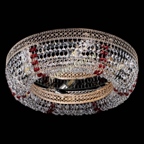 Люстра Венеция Кольцо красная в Магнитогорске Гусь Хрустальный