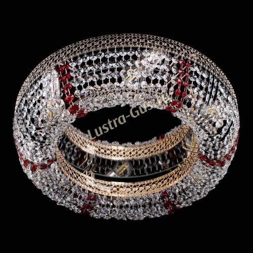 Люстра Венеция Кольцо красная в Магнитогорске Гусь Хрустальный