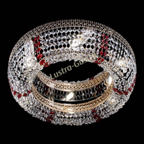 Люстра Венеция Кольцо красная в Магнитогорске Гусь Хрустальный