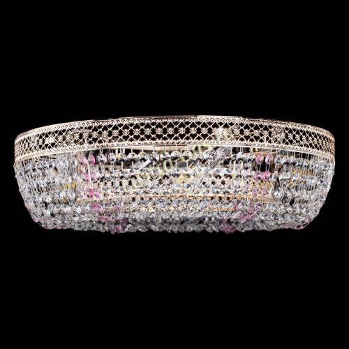 Люстра Венеция Кольцо розовая в Магнитогорске Гусь Хрустальный