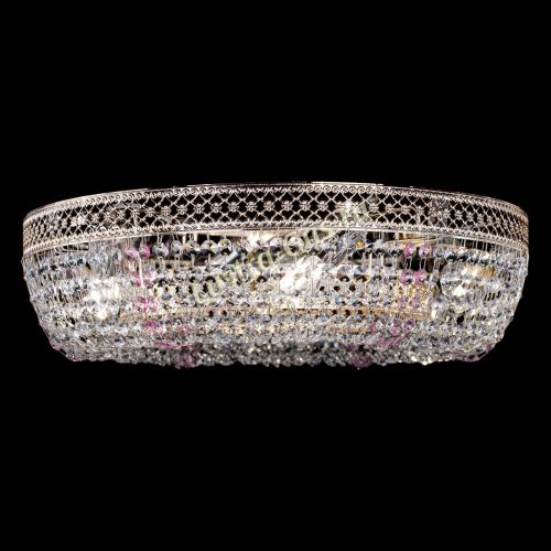 Люстра Венеция Кольцо розовая в Магнитогорске Гусь Хрустальный