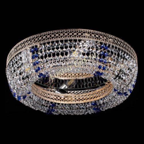 Люстра Венеция Кольцо синяя в Магнитогорске Гусь Хрустальный