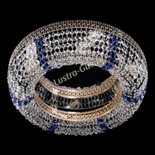 Люстра Венеция Кольцо синяя в Магнитогорске Гусь Хрустальный