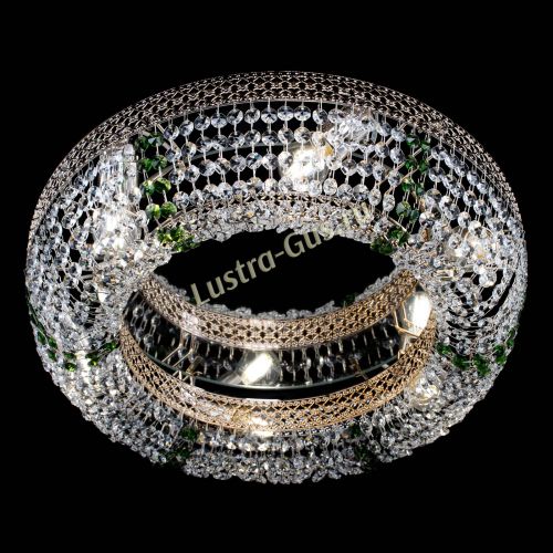 Люстра Венеция Кольцо зеленая в Магнитогорске Гусь Хрустальный