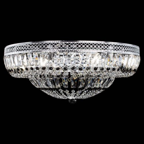 Люстра Венеция Купол пластинка 600 Черная в Магнитогорске Гусь Хрустальный