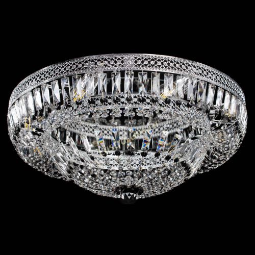 Люстра Венеция Купол пластинка 600 Черная в Магнитогорске Гусь Хрустальный