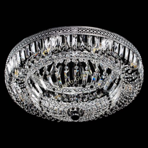 Люстра Венеция Купол пластинка 600 Черная в Магнитогорске Гусь Хрустальный