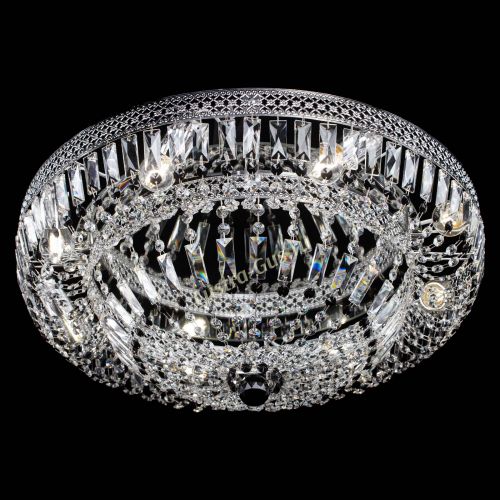 Люстра Венеция Купол пластинка 600 Черная в Магнитогорске Гусь Хрустальный