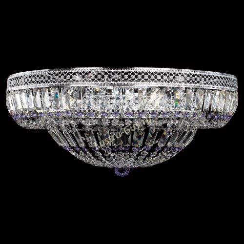 Люстра Венеция Купол пластинка 600 Фиолетовая в Магнитогорске Гусь Хрустальный