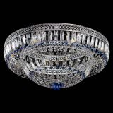 Люстра Венеция Купол пластинка 600 Синяя в Магнитогорске