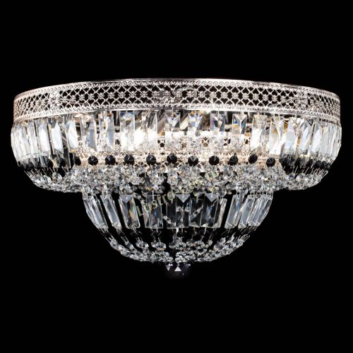 Люстра Венеция Купол пластинка Черная в Магнитогорске Гусь Хрустальный