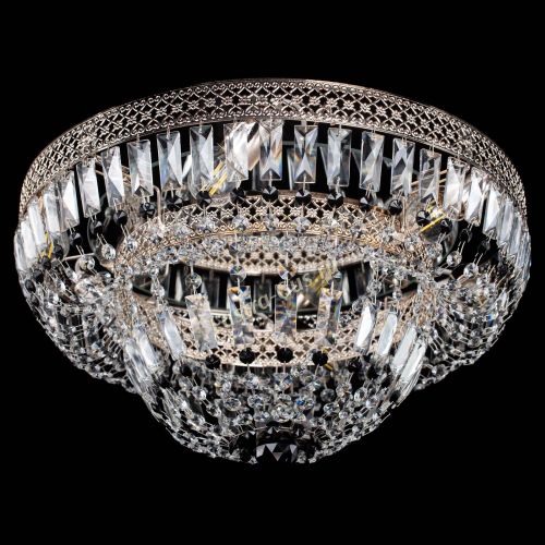 Люстра Венеция Купол пластинка Черная в Магнитогорске Гусь Хрустальный