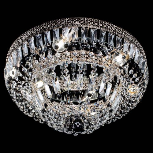 Люстра Венеция Купол пластинка Черная в Магнитогорске Гусь Хрустальный