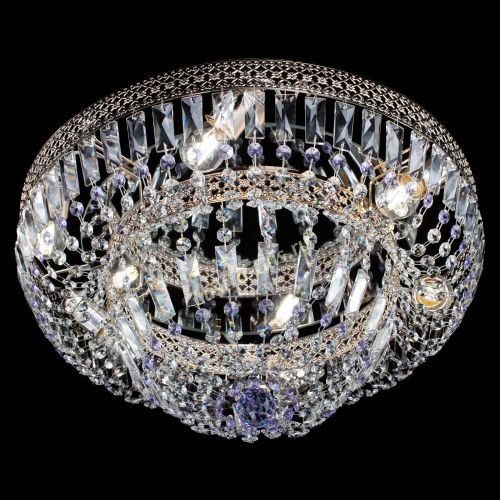 Люстра Венеция Купол пластинка Фиолетовая в Магнитогорске Гусь Хрустальный