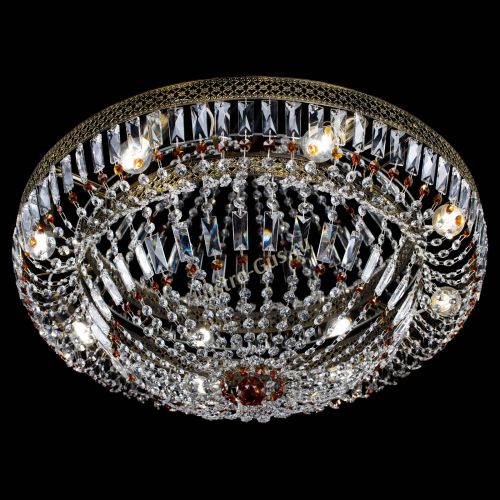 Люстра Венеция Купол пластинка под бронзу Чайная в Магнитогорске Гусь Хрустальный